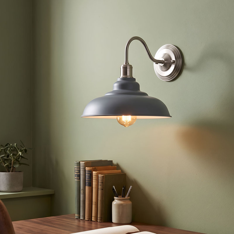 Pateros Armed Sconce, Grey