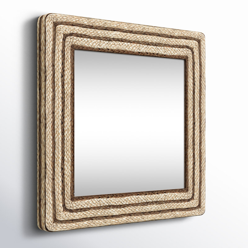 Seagrass Mirror, Square 30" x 30"
