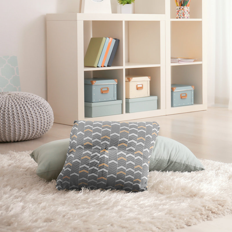 Coussin Rhonda, 26 po x 26 po, Orange