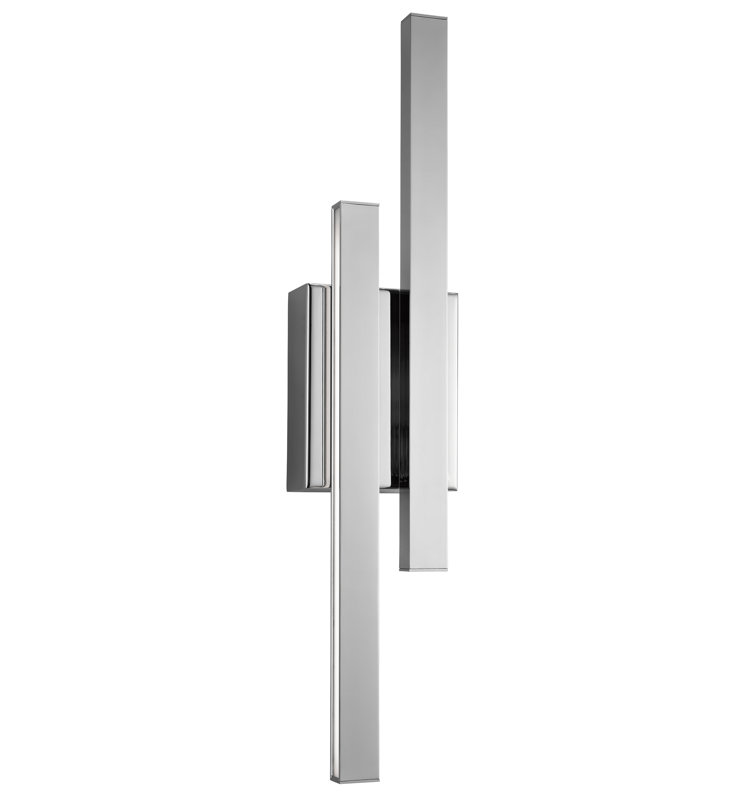 Plafonnier encastré 2 lumières DEL Allson, Chrome
