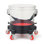 Ensemble de seau de lavage de voiture avec roulettes à 360 °, insert de siphon et chariot pour les détails de la voiture