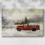 «Red Barn Winter», toile tendue avec châssis-968701445