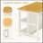 3 PCS Dining Table Set Rustic Retro Breakfast Table Dining Stools Rubber Wood for 2