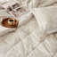 Ensemble de literie très luxueux pour très grand lit / très grand lit, housse de couette en velours avec coussin décoratif, champagne