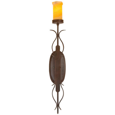 Veneto Wrought Iron Candle Wall Light