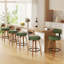 Tabouret de bar pivotant chic en cuir pour un confort et un style ultimes-212838765-212838769