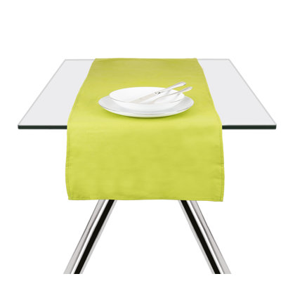 Excelsa Panama Color Cotton Table Runner, 140 x 45cm, in yellow