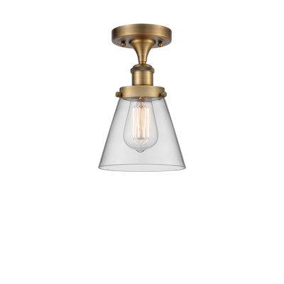 Ballston Urban Cone - 1 Light Semi-Flush Mount