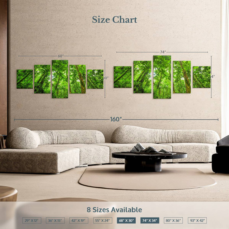 Basse-Terre Jungle, 34" H x 74" W