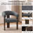 Modern Upholstered Barrel Accent Chair with 3-Leg Base-214746682