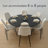  60" Solid Wood Round Pedestal Dining Table-97817445
