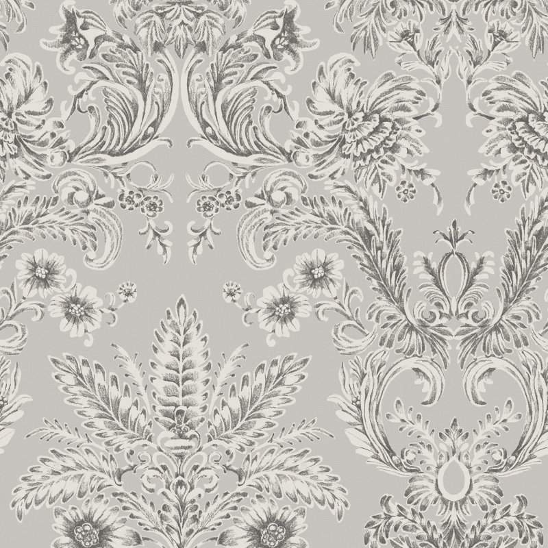 Parlor Paper - Silverprint Wallpaper