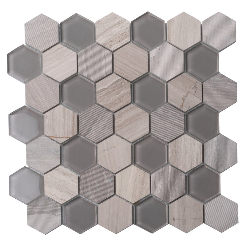 Apollo 12" x 12" Honeycomb Mosaic Wall & Floor Tile