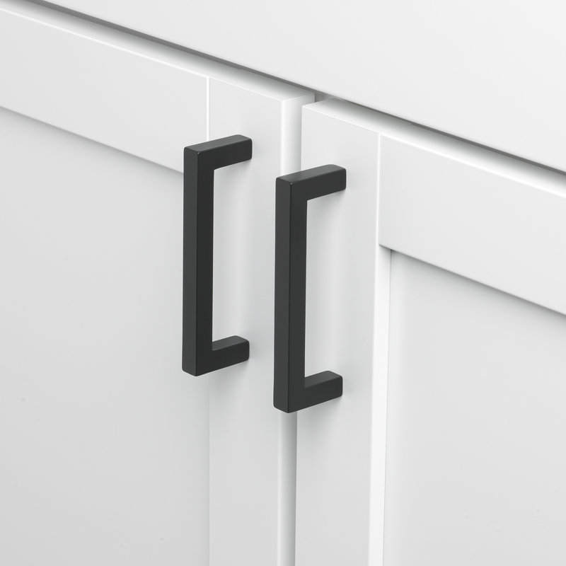 Select Series By GlideRite 6-1/4" 160mm Center to Center Smooth Bar Pull, Matte Black