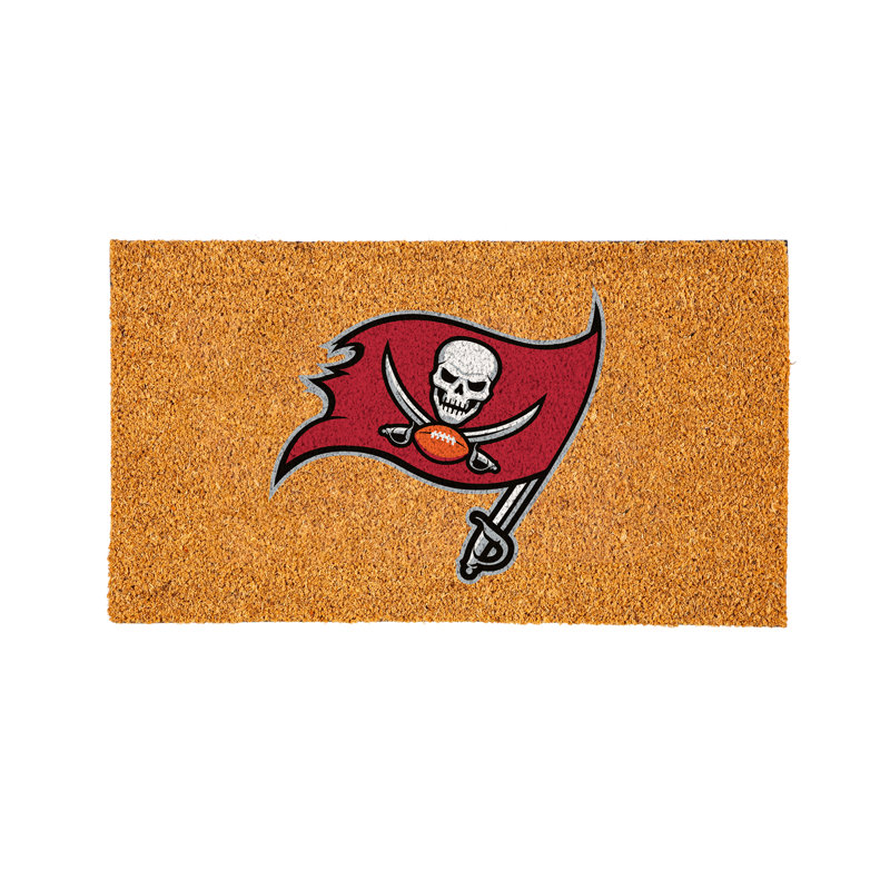 Jeremias NFL Coir Team Logo Outdoor Doormat, Tampa Bay Buccaneers