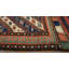 Tribal Geometric Antique Colorful Caucasian Soumak Saddle Rug
