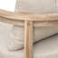 Tabouret de bar d'extérieur Abaco, bois clair au fini blanc clair avec coussin beige, ensemble de 2-664506502
