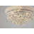 Clarke Modern 4 Light Crystal Flush Mount