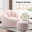 Oversized Round Bean Bag Chair with Ottoman, Memory Foam Lounge Chair for Living Room Bedroom-1655972278