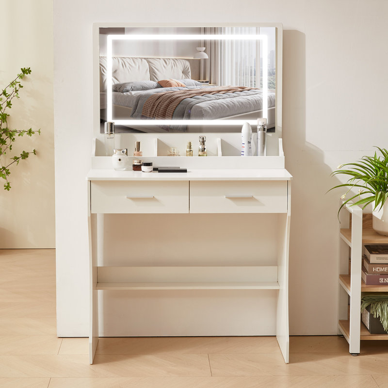 Makeup Vanity With Lighted Mirror