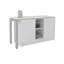 White 2-Shelf Desk With Space-Saving Design