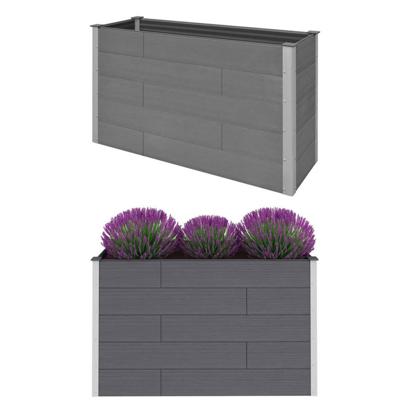 Jardinière surélevée avec jardinière et jardinière