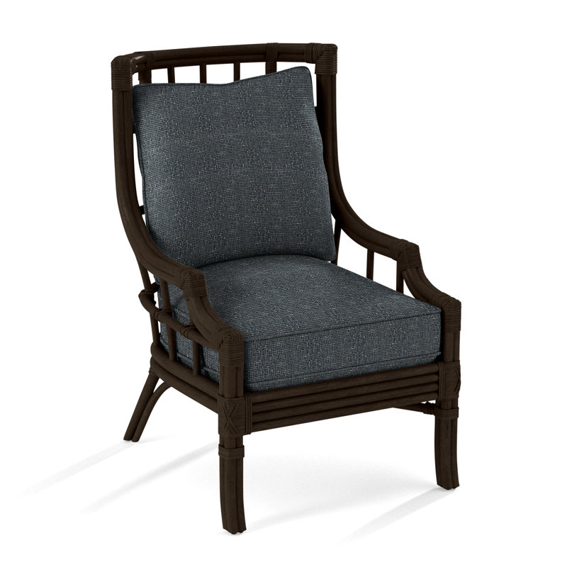 Seville Armchair, Light Blue Performance Fabric; 0851-55, Java