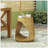 MGO Hollow Side Table, Wood-Like Texture, Natural Color-240829276