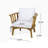 Outdoor Acacia Wood Patio Club Chair