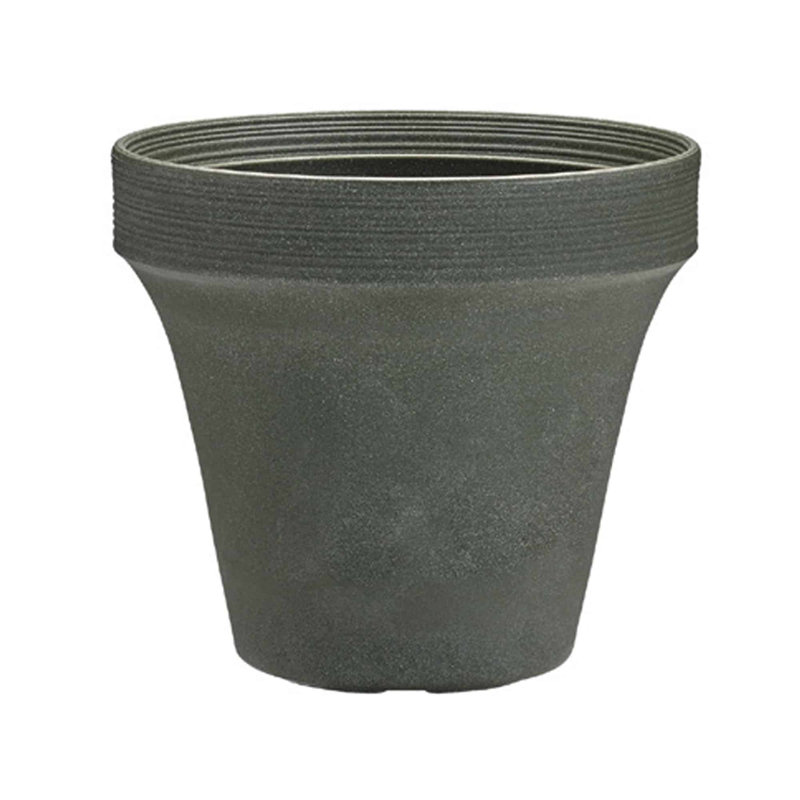 Pot de fleurs en plastique recyclé Ridge intérieur / extérieur Ridge, H 15 po x l 15 po x P 15 po, Genévrier