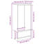 Cabinet With Drawer 55.5X34x119.5 Cm Engineered Wood-1786643911