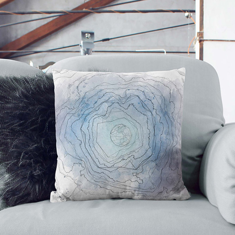 Moon in the Sky Cushion with Filling, White, 55cm H x 55cm W x 20cm D