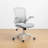 Height-adjustable Breathable Backrest Office Chair With Padded Seat And Armrests, Suitable For Home Offices-923212666