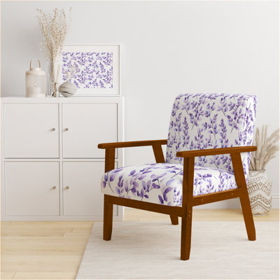 Fauteuil d'appoint abstrait - Fauteuil mauve lavande dérive