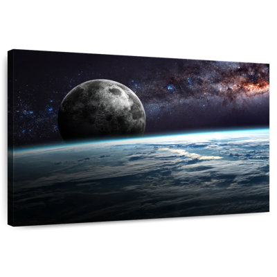 Oberle terre et lune dans l'espace