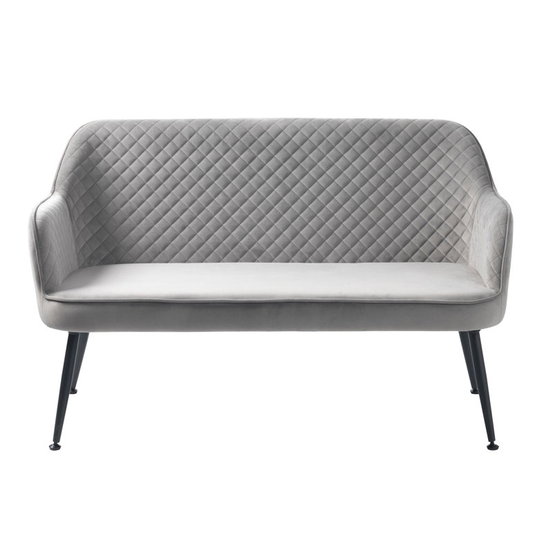 Bashar Upholstered Bench, Grey