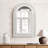 White Arch Rectangle 36-Inch Tall  Decoration Wall Mirror, Accent and Vanity