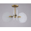 Plafonnier semi-encastré contemporain en or brossé 3 lumières 20,75 po Ishanti