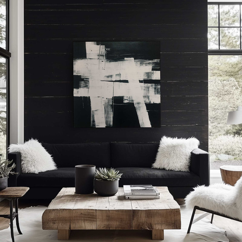 Eclipsed Onyx Tangle II Canvas Print, Wrapped Canvas, 12" H x 12" W x 1.25" D
