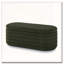 Banc de rangement rembourré ovale en tissu-267343467