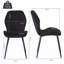 Norred Modern Velvet Dining Chair with Ergonomic Backrest, Set of 4-88112303