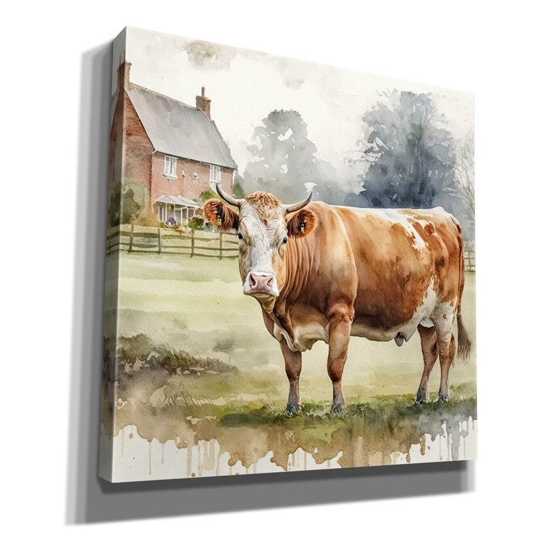 «At Home» par The Golden Valley, art mural sur toile, H 12 po x l 12 po x P 0,75 po