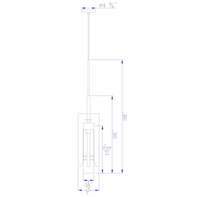 Sabra 1 - Light Black Single Pendant