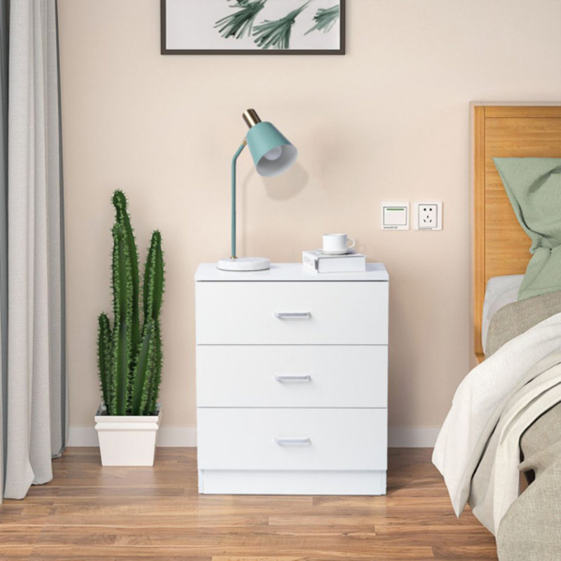 55.9cm W Manufactured Wood Bedside Table