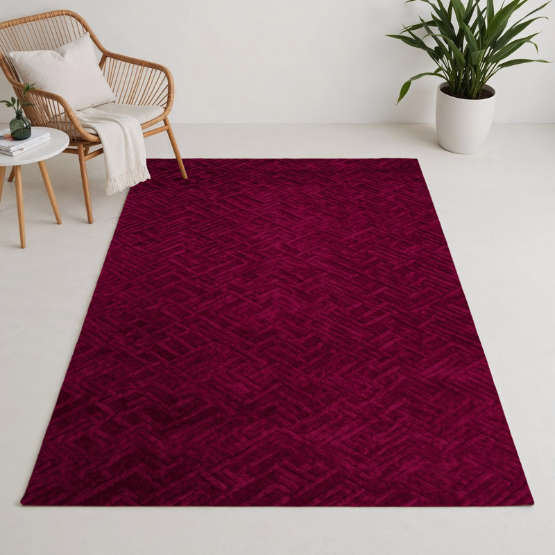 Tapis rouge intérieur et extérieur Trellis, Rectangulaire 3 pi x 5 pi