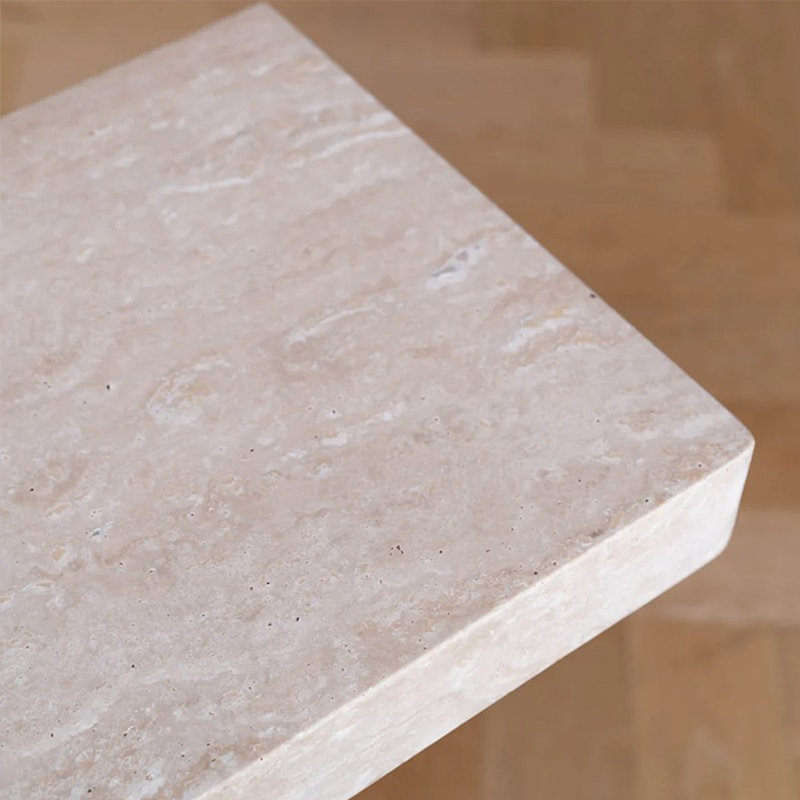 Nordic minimalist stone console table