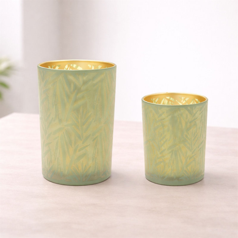 Tropical Patterned Candle Holder
