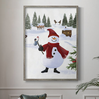 Christmas Holiday Art CCXXVII Framed Print - Solid Wood