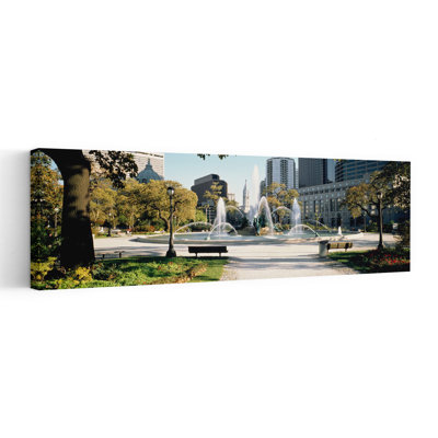 Fountain In A Park, Swann Memorial Fountain, Logan Circle, Philadelphia, Philadelphia County, Pennsylvania Abstract Contemporary Architecture ...