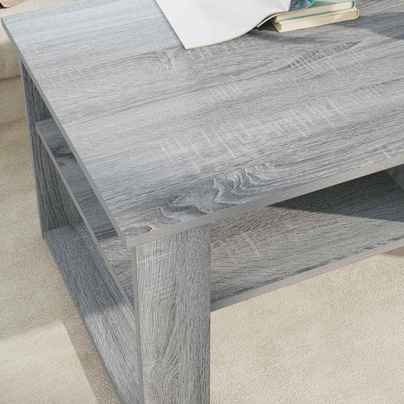 Coffee Table with Storage, 44cm. H x 96cm. L x 54cm. W, Grey Sonoma